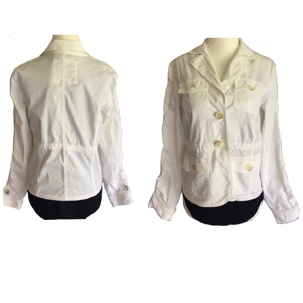 Michael Kors Safari Jacket Ivory Long Sleeves